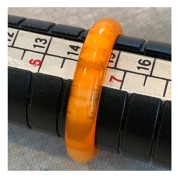 Orange ring, Vintage Boho - Picture 2 of 2